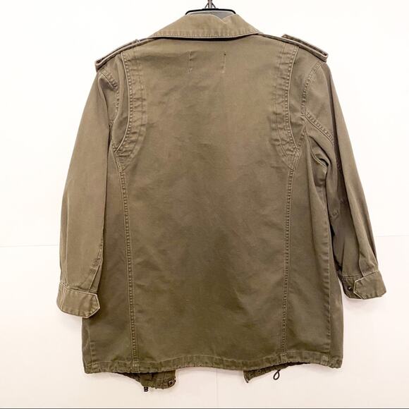 EUC Who What‎ Wear Military Utility Jacket Green - Picture 3 of 5